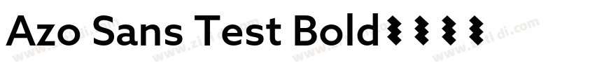 Azo Sans Test Bold字体转换
